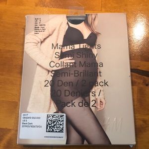 H&M Mama Semi Shiny Maternity Tights 2-Pack